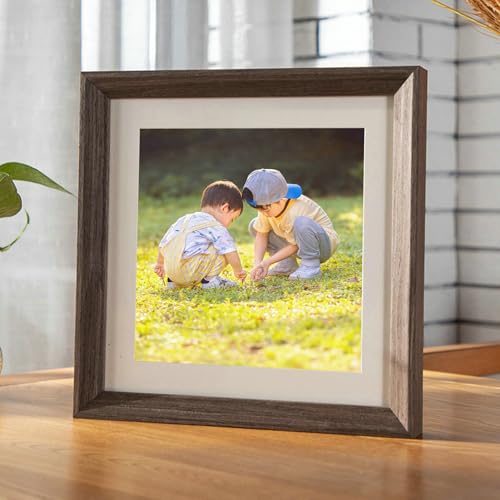 Ayoiow Fotorahmen 45x45 cm Kaffee Holz Bilderrahmen für Büros Fotowand Bilderrahmen von Ayoiow