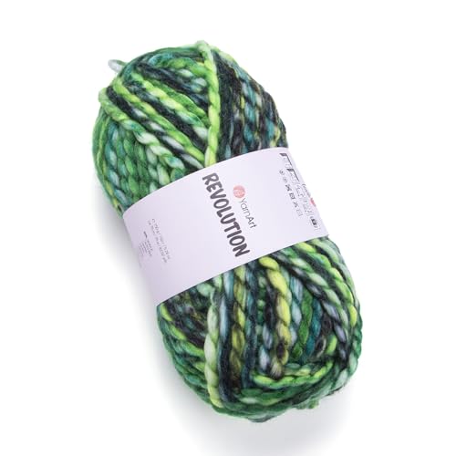 Yarnart Revolution 150g/ 75m l 20% Wolle l 80% Acryl l Super Bulky (7) l Strick- und Häkelgarn von AyosTex