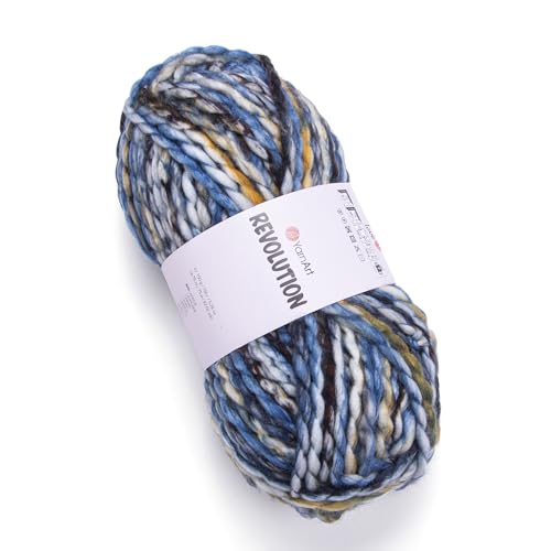 Yarnart Revolution 150g/ 75m l 20% Wolle l 80% Acryl l Super Bulky (7) l Strick- und Häkelgarn von AyosTex