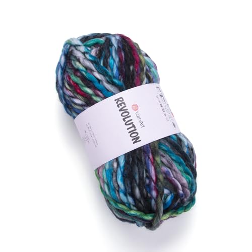 Yarnart Revolution 150g/ 75m l 20% Wolle l 80% Acryl l Super Bulky (7) l Strick- und Häkelgarn von AyosTex