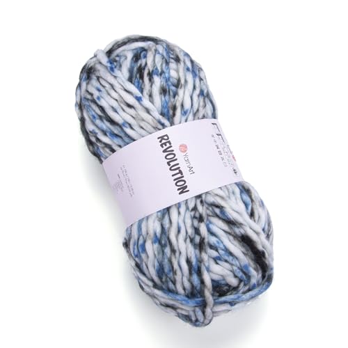 Yarnart Revolution 150g/ 75m l 20% Wolle l 80% Acryl l Super Bulky (7) l Strick- und Häkelgarn von AyosTex