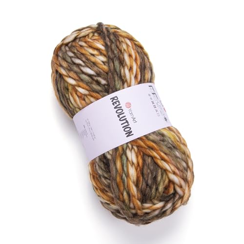 Yarnart Revolution 150g/ 75m l 20% Wolle l 80% Acryl l Super Bulky (7) l Strick- und Häkelgarn von AyosTex