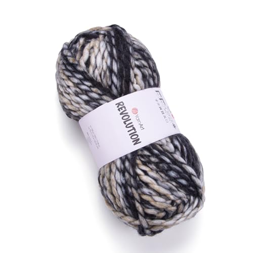 Yarnart Revolution 150g/ 75m l 20% Wolle l 80% Acryl l Super Bulky (7) l Strick- und Häkelgarn von AyosTex