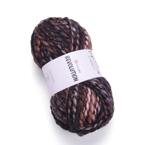 Yarnart Revolution 150g/ 75m l 20% Wolle l 80% Acryl l Super Bulky (7) l Strick- und Häkelgarn von AyosTex