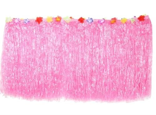 Ayztantine Tischdecke Hochzeit Party Dekoration Tisch Rock Sommer Strand Partys Dekoration Gras Tisch Rock Party Tisch Röcke für Partys Veranstaltungen, Hochzeiten, Bankette(Pink,276X75) von Ayztantine