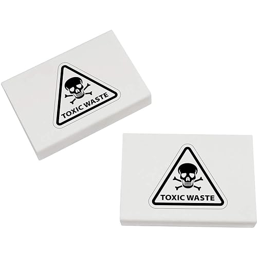 2 x 45mm 'Toxic Waste' Radiergummis (ER00038196) von Azeeda