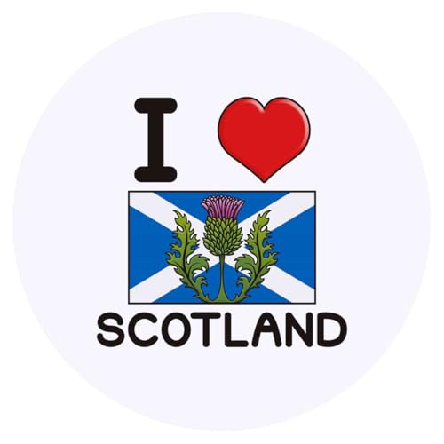 24 x 40mm 'I Love Scotland' Aufklebern/Stickers (SK00046306) von Azeeda