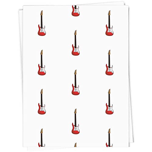 5 x A1 'Rote Elektrische Gitarre' Geschenkverpackung/Papierrolle (GI00071096) von Azeeda