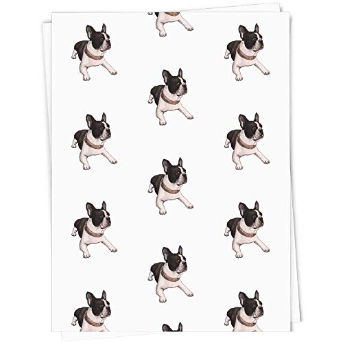 A1 'Französische Bulldogge' Geschenkverpackung/Papierpapierblatt (GI00014767) von Azeeda