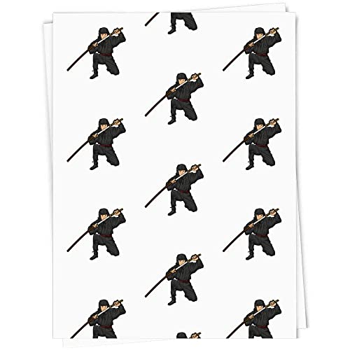 A1 'Ninja' Geschenkverpackung/Papierpapierblatt (GI00045362) von Azeeda