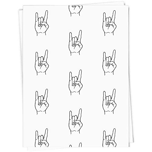 A1 'Rock Hand' Geschenkverpackung/Papierpapierblatt (GI00002923) von Azeeda