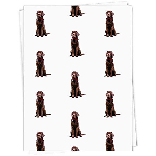 A1 'Schokoladen-Labrador' Geschenkverpackung/Papierpapierblatt (GI00022875) von Azeeda