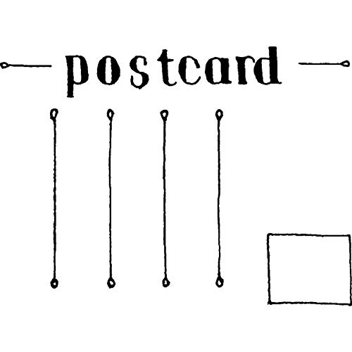 A8 'Leere Postkarte' Stempel (Unmontiert) (RS00018594) von Azeeda