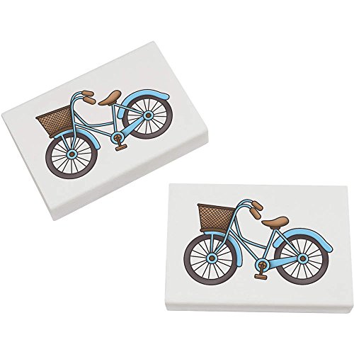 2 x 45mm 'Niederländisches Fahrrad' Radiergummis (ER00018667) von Azeeda