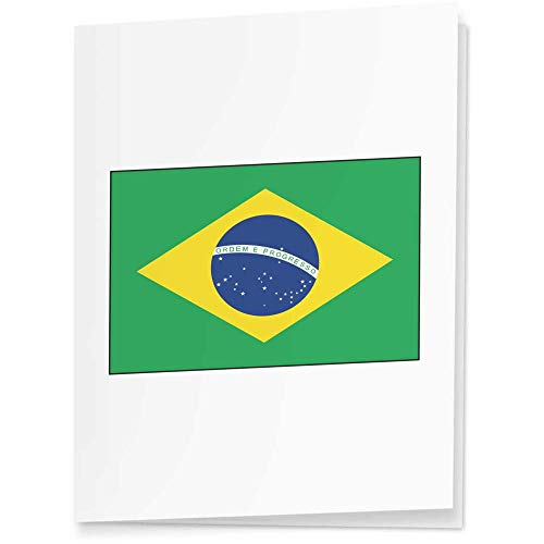 Azeeda 4 x 'Brasilien-Flagge' Geschenkanhänger (GI00027319) von Azeeda