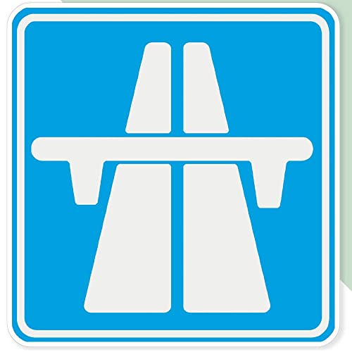 Extra große 460 mm 'Autobahn-Schild' Permanente Aufkleber (DW00037412) von Azeeda