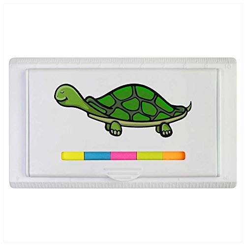 'Glückliche Schildkröte' Haftnotizblock/Lineal (ST00014075) von Azeeda