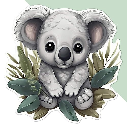 Große 210mm 'Niedlicher Baby-Koala' Permanente Aufkleber (DW00089266) von Azeeda