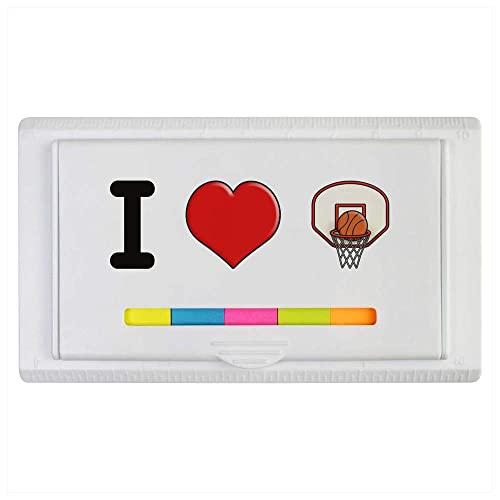 'I Love Basketball' Haftnotizblock/Lineal (ST00023412) von Azeeda