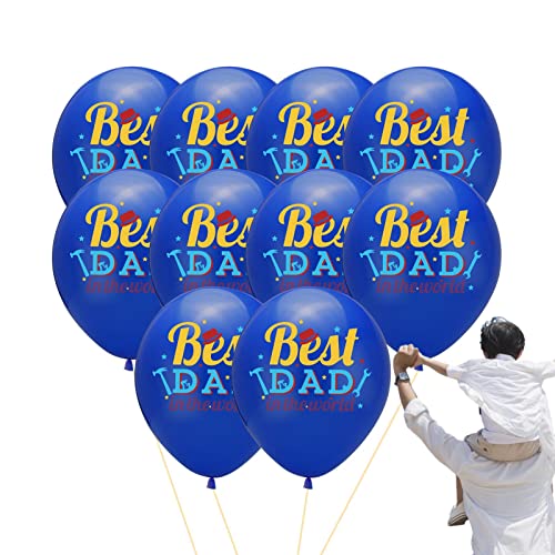 Aznever Luftballons zum Vatertag,10 Stück Happy Pappa's Day Party Dekorationen | Best Dad in the World Brief Folienballon Geschenk für Papa Geburtstag Party Supplies Home Decor von Aznever