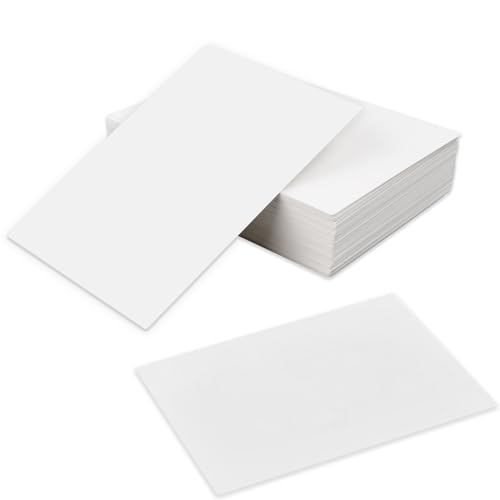 100 Blätter A6 Blanko Papier Karten, Blanko Postkarten Weiße, Vielseitige Blanko Postkarten, Weiße Karteikarten, Blank Card Stock, 250g/m² Grußkarten Blanko Karten für Basteln Grußkarten von Azonelife