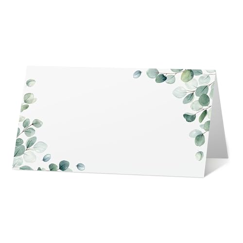 Azxcvbnm 100 Stück Wildblumen Sitzkarten Stilvolle Papier Namenskarten Elegante Hochzeit Konfirmation Tischkarten von Azxcvbnm