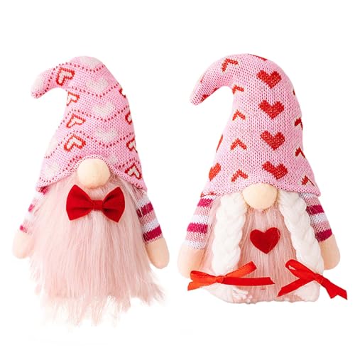 Azxcvbnm Valentinstag-Zwerge, Dekoration, "Mr Mrs", Plüsch, skandinavische Tomte für Zuhause, Tischdekoration, Valentinstagsgeschenk Azxcvbnm Valentinstag-Zwerge, Dekoration, "Mr Mrs", Plüsch, skandinavische Tomte für Zuhause, Tischdekoration, Valentinstagsgeschenk von Azxcvbnm