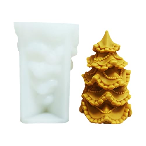 Silikonform für Weihnachtsbaum, Kerzen, Ornamente, Epoxidharz-Formen von Azxcvbnm