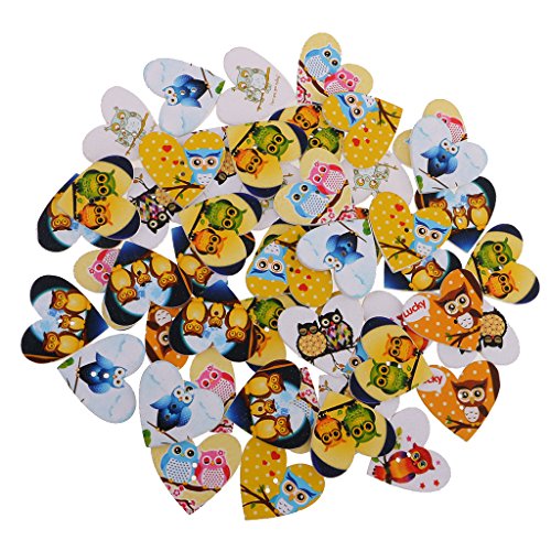 B Baosity 50 2 Loch Holzknöpfe Flatback Animal Owl Button für DIY Nähdekor B Baosity 50 2 Loch Holzknöpfe Flatback Animal Owl Button für DIY Nähdekor von B Baosity