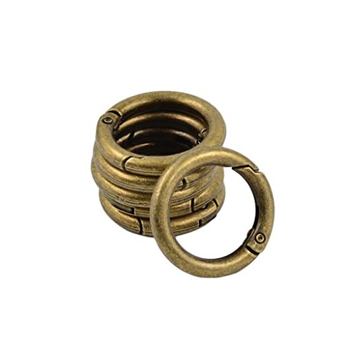 B Baosity 6 Stücke 28mm DIY Mini Biegeringe Spaltringe Federringe Kreis Runde Karabiner Clip Haken Keychain Wandern Zink-Legierung - Bronze B Baosity 6 Stücke 28mm DIY Mini Biegeringe Spaltringe Federringe Kreis Runde Karabiner Clip Haken Keychain Wandern Zink-Legierung - Bronze von B Baosity