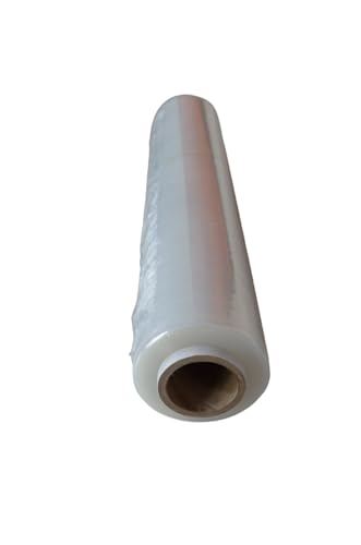 B teurobrecher Stretchfolie - 500 mm breit - 23 µ stark - transparent - ca.2,5 kg Rollengewicht - Verpackungsmaterial - Verpackungsfolie auf der Rolle - Folie für Möbel - Umzugsfolie von B teurobrecher