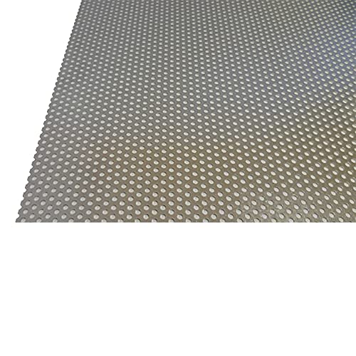 B&T Metall Aluminium Lochblech 1,0 mm stark Rundlochung Ø 3 mm versetzt RV 3-5 Größe 200 x 200 mm (20 x 20 cm) von B&T Metall