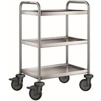 B.PRO Servierwagen SW 6 x 4-3 silber 50,0 x 70,0 x 95,0 cm von B.PRO