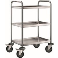 B.PRO Servierwagen SW 6 x 4-3 silber 50,0 x 70,0 x 95,0 cm von B.PRO