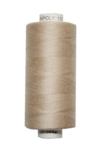 Nähmaschinen Nähgarn 500 m Polyester UNIPOLY 14x2 beige (0713 von B2Q