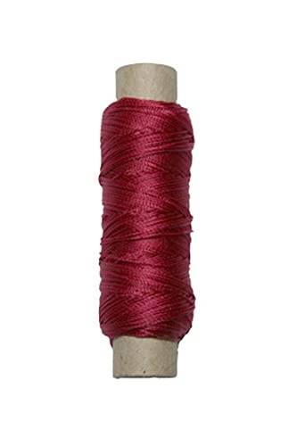 Sattlergarn Zwirn 14x2x3 Polyester 50 m Bordeaux Ø 0,3mm (5153) von B2Q