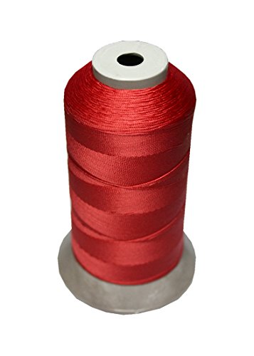 Sattlergarn Zwirn 14x2x3 Polyester 1000m rot Ø 0,3mm (5005) von B2Q