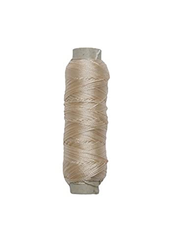 Sattlergarn Zwirn 14x2x3 Polyester 50 m beige Ø 0,3mm (5086) von B2Q