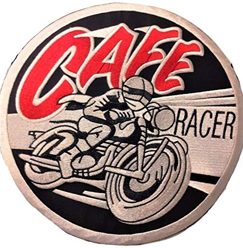 B2SEE Aufnäher Patch Applikation Vintage Cafe Racer groß Bestickt 24 cm von B2SEE