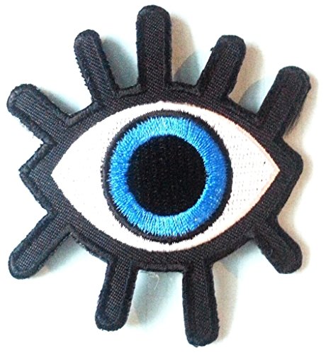 B2SEE Aufnäher Patches für Jacken Jeans Kleidung Aufnäher Bügelbilder Aufbügler Applikation zum aufbügeln Das Auge 7 x 7,5 cm von B2SEE