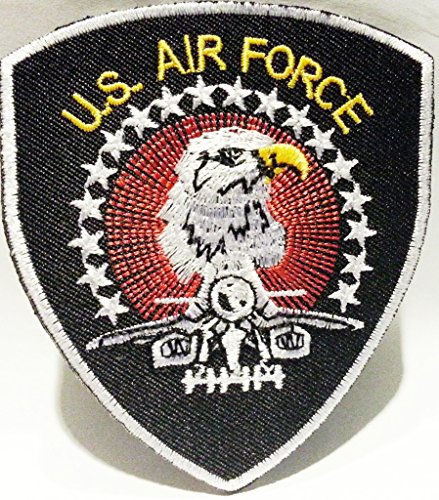 B2SEE Militär Aufnäher für Jacken Jeans Kleidung Bügelbilder Flicken Stoff Patch Kleider Patches Aufnäher zum Aufbügeln US AIR Force 8 x 9 cm von B2SEE