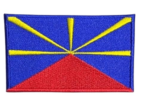 – Inseln Region Afrika - Aufnäher/Patch Nationalflagge Wappen Emblem (La Reunion) von B2SEE