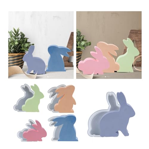 Ostern Kaninchen Silikonformen Gießformen Silikonform Osterhase Silikonform Zum Gießen Ostern Hase 3d Hasen Kerzengießform Silikon Kerzen (6) von BABANI