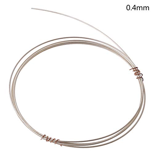 BABYVIVA 1 Meter 925 Silver Wire Jewelry Making 0.3/0.4/0.5/0.6/0.7/0.8/0.9/1/1.2mm Tarnish Resistant Silver Coil von BABYVIVA