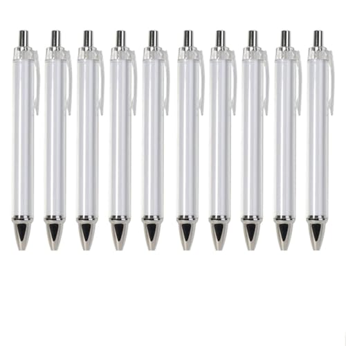 10pcs Einziehbarer Kugelschreiber Glattes Schreiberlebnis Für Wärmeübertragung Sublimation Pen Für Erwachsene Der Schüler von BABYVIVA