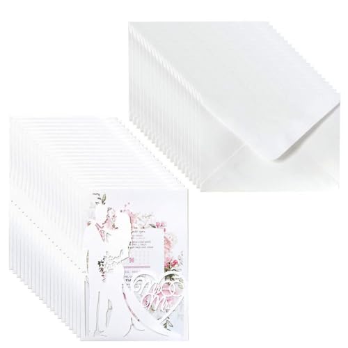 BABYVIVA 20pcs/set Cut Mr & Mrs Wedding Invitations Card Invite von BABYVIVA