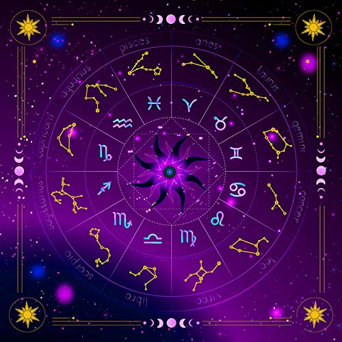 BABYVIVA 49x49cm Tarot Karte Tischdecke Flanell Geometrische Figur Divination Tuch Brettspiel Orakel Karte Pad Runen Unterstützung von BABYVIVA