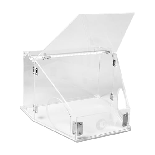 BABYVIVA Clear Model Schleifbox 2 Löcher Polierbox Plastik von BABYVIVA