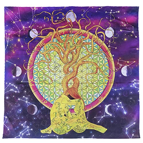 BABYVIVA Quadratische Flanell Tarot Tuch Karte Brettspiel Astrologie Orakel Karten Pad Tisch Abdeckung Karten Matte Wahrsagerei Tischdecke von BABYVIVA