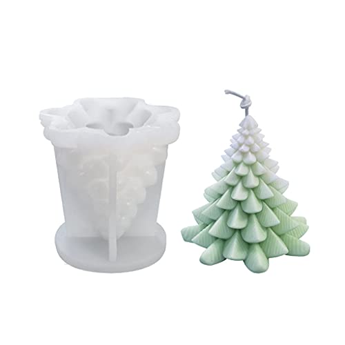 Große Luoye Weihnachtsbaum Silikonform Harz Epoxidharz Handwerk Polymer Ton Handwerk Ornament Schmuck Kerzen Herstellungswerkzeug von BABYVIVA